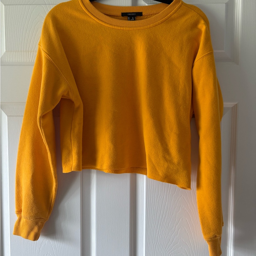 Forever 21 Mustard Yellow Knit Top